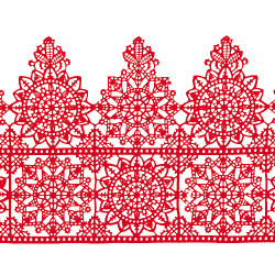 Мереживо №15 Червоне Н-60 (3шт)