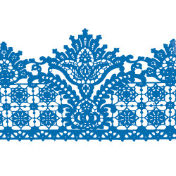 Мереживо №14 Синє Н-60 (3шт)