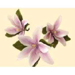 Лілія тонована бузкова L=60мм з листочками (3шт/8уп/ящ) бл