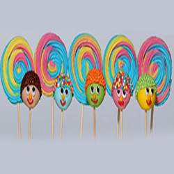 Веселі Пупсі (веселка D35-5шт, голова D25-5шт) / 16шт