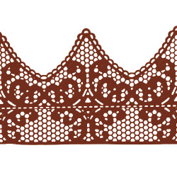 Мереживо № 2 Коричневе Н-60 (3шт)
