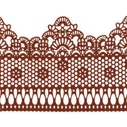 Мереживо № 3 Коричневе Н-60 (3шт)