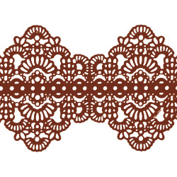Мереживо № 6 Коричневе Н-60 (3шт)