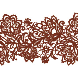 Мереживо № 7 Коричневе Н-60 (3шт)