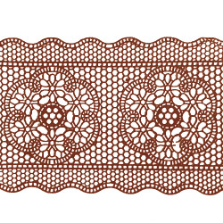 Мереживо № 9 Коричневе Н-60 (3шт)