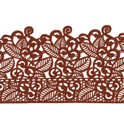 Мереживо №10 Коричневе Н-60 (3шт)