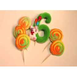 Цифра дитяча №6 / 16шт