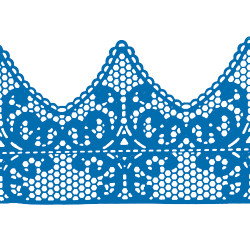 Мереживо № 2 Синє Н-60 (3шт)