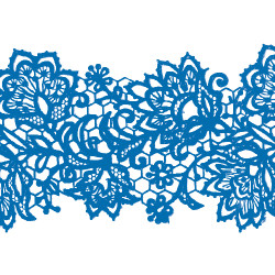 Мереживо № 7 Синє Н-60 (3шт)