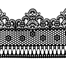 Мереживо № 3 Чорне Н-60 (3шт)