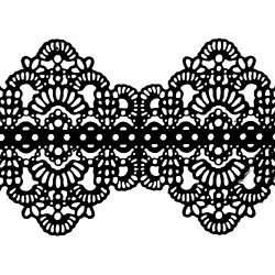 Мереживо № 6 Чорне Н-60 (3шт)