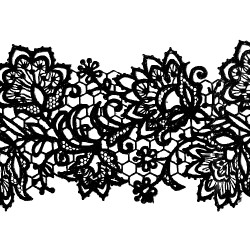 Мереживо № 7 Чорне Н-60 (3шт)