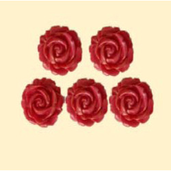 Троянда мала червона перламутрова (5 шт) / 50шт