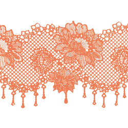 Мереживо № 1 Персиковое Н-60 (3шт)