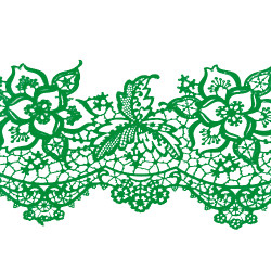 Мереживо №11 Зелене Н-60 (3шт)