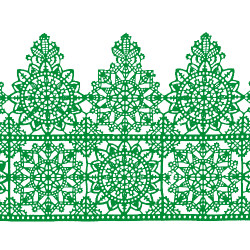 Мереживо №15 Зелене Н-60 (3шт)