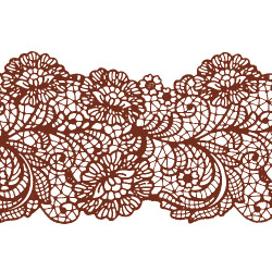 Мереживо №12 Коричневе Н-60 (3шт)