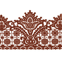 Мереживо №14 Коричневе Н-60 (3шт)