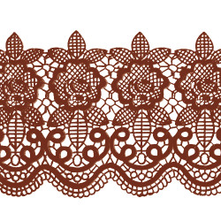 Мереживо №16 Коричневе Н-60 (3шт)