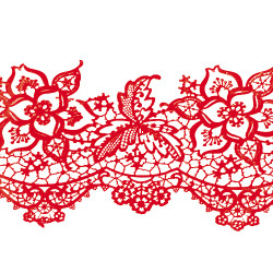 Мереживо №11 Червоне Н-60 (3шт)