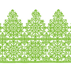 Мереживо №15 Салатове Н-60 (3шт)