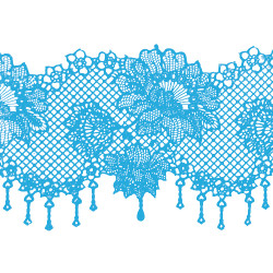 Мереживо № 1 Голубе Н-60 (3шт)