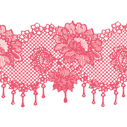 Мереживо № 1 Рожеве Н-60 (3шт)