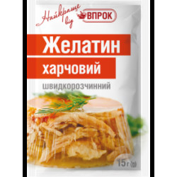 Желатин швидкорозчинний 15гр / 100шт
