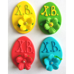 Яєчко з гортензією (зі стрічкою) 6уп / 40шт