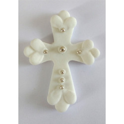 Хрестик зі срібною посипка 6уп / 50шт