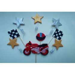 Мотоцикл 2D синій 16шт/ящ